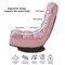 Hutson Linen Recliner/Floor Chair With 3 Adjustable Positions
